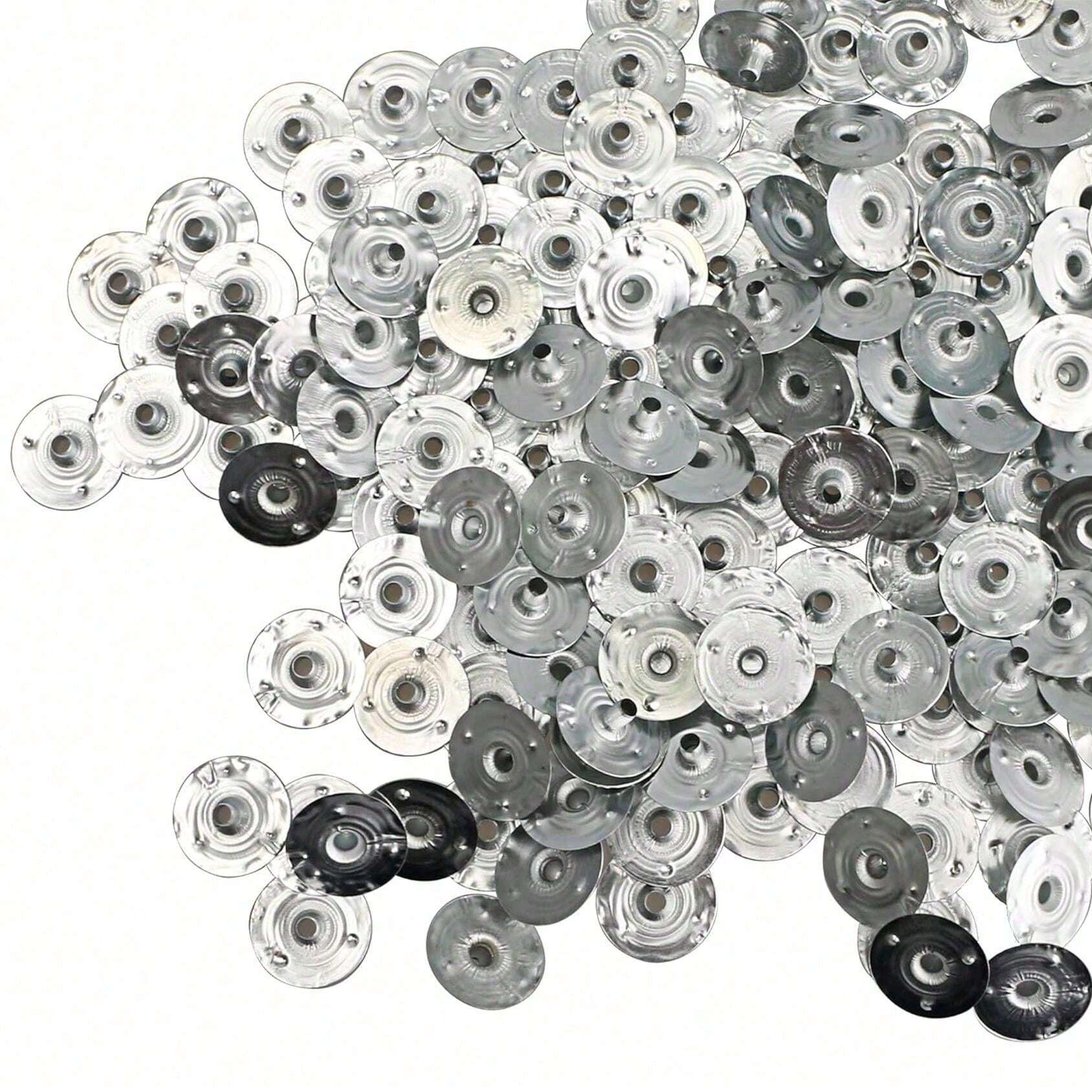 PATIKIL 150 Supports Mèche Bougie Métal 20mm - Base Pour Fabrication Bougies DIY Argent