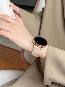 Bracelet magnétique en silicone 18 mm/20 mm/22 mm compatible avec les montres connectées Samsung Galaxy Watch 3/4/5/6, GT5/4/3, Garmin, Amazfit