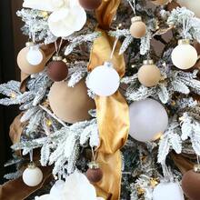 圣诞树装饰品 圣诞球 16 件套 天鹅绒装饰品 塑料植绒套装 适用于圣诞节、节日、花环和派对装饰 生日家居装饰 圣诞装饰 房间装饰 冬季 - 植絨禮盒組16PCS - 查看 5