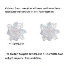 圣诞树装饰品 圣诞球 16 件套 天鹅绒装饰品 塑料植绒套装 适用于圣诞节、节日、花环和派对装饰 生日家居装饰 圣诞装饰 房间装饰 冬季 - 植絨禮盒組16PCS - 查看 9