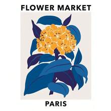 1 pieza Cartel abstracto de mercado de flores y mercado de frutas nórdico Impresiones de pintura en lienzo de arte de pared botánica para decoración del hogar sin marco - Multicolor - Ver 28