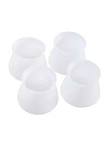 20 piezas de tapas de silicona para patas de sillas, almohadillas para pies de muebles antideslizantes y resistentes al desgaste de mayor grosor - Multicolor - Ver 8