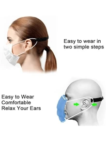 1 PC Mask Extended Silicone Anti-Tightening Strap, Suitable For Masks To Prevent Ear Pain, Adjustable And Comfortable Mask Handle Extended Buckle Bracket Hook Ear Strap, Mask Bracket Ear Strap Extended Buckle To Protect Your Ears