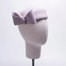 1 件女士羊毛毡贝雷帽帽子迷人小圆帽皇家阿斯科特赛马日婚礼贝雷帽 - 羊毛貝雷帽 - 查看 4
