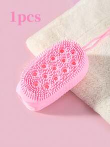 4 Pieces Bath Body Cleansing Set, Including Sponge Silicone Double-Sided Bubble Brush, Fish Scale Pattern Three-Dimensional Sponge Bath Wipe, Gloves Five-Finger Scrub Bath Towel, For Bath, Bath Accessories, Exfoliation, Shower, Living Room Home Bedroom Bathroom Home Decoration, Travel Supplies, Weddings, Parties, Birthdays, Gifts - Multicolor - View 15