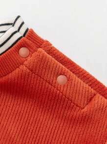 mini bala Boys' And Girls' Warm Two-In-One Cute Top 2024 Winter New Collection - Red - View 7