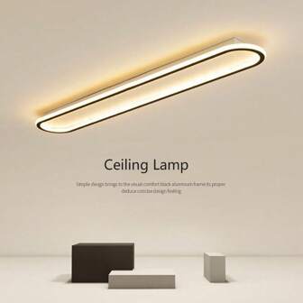 Lampe de plafond LED moderne Décoration d'intérieur Luminaires minimalistes Luminaires de plafond Blanc chaud/Blanc froid 2700-3500K/5500-6000K Aluminium/Gel de silice Lampes de plafond noires/blanches Avec lumière blanche/chaude LED pour salon, cuisine, chambre à coucher, chambre d'enfant, salle à manger, couloir, lampe d'allée, entrée, escalier, restaurant, café, vestiaire, couloir, bureau moderne, entrée, décoration de luxe pour la maison