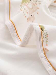 女婴连体衣 长袖衣服 - 米色 - 查看 7