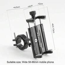 1 szt. 360° obrotowy uchwyt na telefon do roweru/motocykla/skutera, antypoślizgowy uchwyt na kierownicę do telefonu do nawigacji
