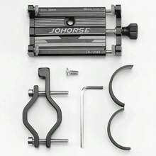 1 szt. 360° obrotowy uchwyt na telefon do roweru/motocykla/skutera, antypoślizgowy uchwyt na kierownicę do telefonu do nawigacji