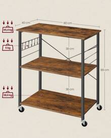 VASAGLE Baker's Racks - Tabac - Voir 4