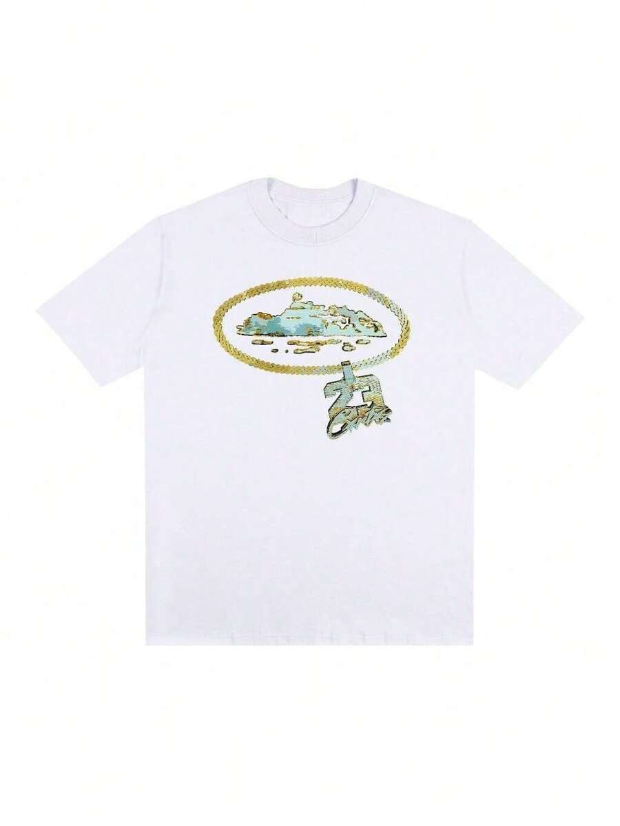 Unisex 100% Cotton Cortez Ostentation Streetwear T-Shirt New Arrival Shipping Today Plus Size - 白色 - 查看 1