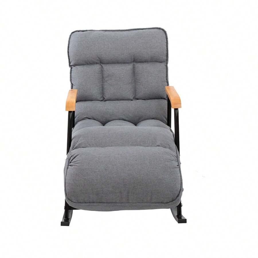 Silla Sillón Reclinable Multifuncional Cómodo Mecedora Leif - Gris - Ver 1