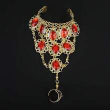 Vòng tay vàng khảm Acrylic cho phụ nữ múa bụng Vòng tay Ai Cập trang phục Halloween - Nhiều màu - Xem 16