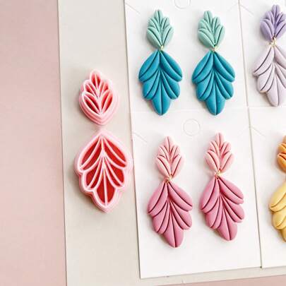 Polymer Clay Cutter DIY Ceramic Earrings Jewelry Pendants Tools INS Simple Asymmetric Geometric Shapes Series Embossed Molds