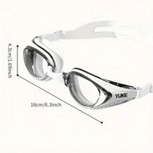 1 pezzo Occhialini da nuoto antifog ad alta definizione, design alla moda e cool per sport acquatici, accessori da spiaggia, galleggianti da piscina