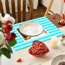 4 Stücke personalisierte Foto/Buchstaben Leinen Tischsets - hitzebeständig, waschbar Tischläufer für Catering & Partys - perfekt für Hochzeiten, Geburtstage, Jahrestage, Valentinstag - personalisierte Küche & Esszimmer Nutzung