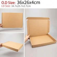 12pcs/Pack Kraft Paper Corrugated Boxes, Multi-Size Options, Postal Shipping Cartons, Packaging, Airplane Boxes, Gift Boxes, Corrugated Boxes, Shipping Boxes Valentine's Day