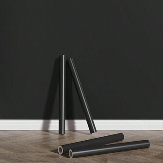 1 Roll Matte Black Peel And Stick Wallpaper, Waterproof, Blackout, Self-Adhesive Contact Paper For TV Background, Bedroom, Minimalist Luxury Wall, Bathroom, Kitchen, Closet, Living Room, Dorm, Furniture Renewal