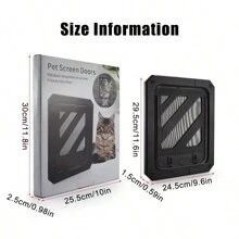 New Upgraded Magnetic Closing Pet Screen Door, Easy Installation Dual Magnet Controlled Entrance & Exit Direction For Cats & Dogs, Pet Mesh Door - Multicolor - View 2