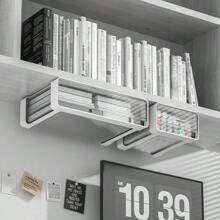 1 hộp đựng đồ dùng để bàn không cần khoan, hộp đựng đồ dùng văn phòng phẩm cho ký túc xá, hộp đựng đồ dùng ẩn trên bàn làm việc, hộp đựng mỹ phẩm - trắng - Xem 5