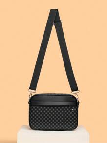 Bolso de hombro casual a cuadros para hombre, nueva bolsa cruzada coreana, bolsa cuadrada pequeña y a la moda, marca de mochila pequeña, regalo de Navidad y Halloween, bolso lateral, bolso Hobo, bolso de cadera, bolso negro, artículos esenciales para vacaciones, bolso de bandolera para camping, bolso de vuelta al colegio, bolso de vacaciones, bolso cruzado, útiles escolares de primavera, bolso de bandolera con estampado, bolso pequeño, cartera