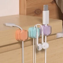 1/3/6 Gói Kẹp Cáp Từ Tính [Có Thể Điều Chỉnh Cáp Trơn] Giá Đỡ Dây, Quản Lý Cáp Đa Năng Dưới Bàn Cho Xe Hơi Và Đồ Dùng Văn Phòng, Giá Đỡ Dây Dính Giữ Đồ Tổ Chức Cho Điện Thoại Để Bàn Tại Nhà Và Văn Phòng Trên Xe Hơi Treo Tường Để Bàn Đầu Giường - Một cỡ - Xem 3
