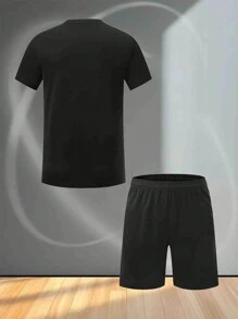 ODMYONO 全新休闲服跑步套装和专业足球训练比赛套装：成人多色球衣和短裤套装 - 紅色 - 查看 4