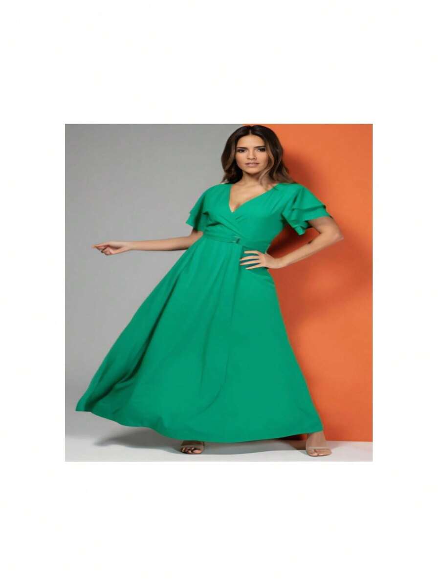 Long Dress - 綠色 - 查看 1