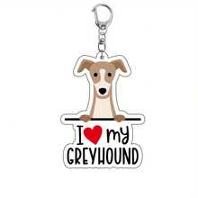 Acrylic Dog Breed Keychains - I Love My Dog Themed Key Rings - Animal Lovers Car Keychain With Assorted Breeds For Birthday Gifts And Bag Decoration - One Piece - Multicolor - View 25