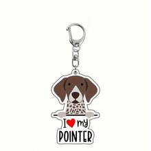 Acrylic Dog Breed Keychains - I Love My Dog Themed Key Rings - Animal Lovers Car Keychain With Assorted Breeds For Birthday Gifts And Bag Decoration - One Piece - Multicolor - View 11