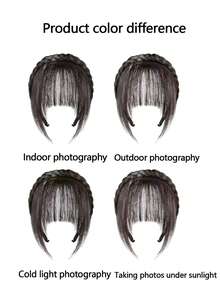 Air Bangs Wig Female Forehead Fishbone Braid Headband Bangs Integrated Single Braid Headband Bangs