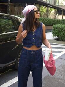 Women's Mom Jeans High Waist Premium Straight Pocket Luxury Comfortable New Loose - 查看 10