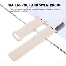 Pulseira Magnética Compatível com Pulseiras Apple Watch 45mm 38mm 49mm 40mm 42mm 41mm Pulseira Esportiva de Silicone Apple Watch Series Ultra 9 6 5 7 8 Se 44mm - 38mm/40mm/41mm - Visão 3