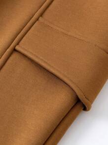 mini bala 男童和女童厚休闲裤 2024 冬季新品 - 咖啡 - 查看 7