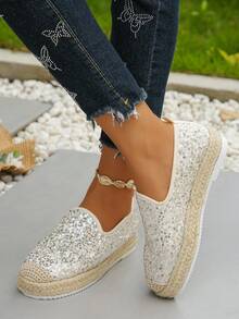 Giày lười đế dày màu đen da lộn cỡ lớn EU size 36-42 cho nữ, giày đế xuồng thoải mái cho mùa xuân và mùa thu - Vàng - Xem 5