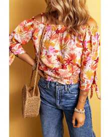 Azura Exchange Women's Floral Off The Shoulder Top - Multicolor - View 3