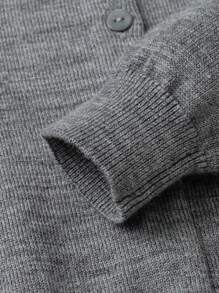 mini bala Boys' And Girls' Knitted Sweater Warm And Comfortable Fall/Winter Collection - Grey - View 7