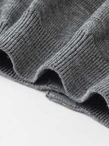 mini bala Boys' And Girls' Knitted Sweater Warm And Comfortable Fall/Winter Collection - Grey - View 8