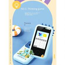 Điện thoại màn hình cảm ứng cho trẻ em có thẻ nhớ 64GB, đầu đọc thẻ, HD 1080P, 48MP, thiết kế chống rơi, thích hợp làm quà tặng Giáng sinh và sinh nhật cho trẻ em, được ưa chuộng làm quà tặng sinh nhật cho trẻ em - Màu tím - Xem 4