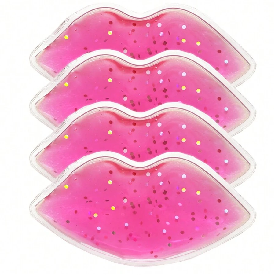 1-6 Paket Gel Kompres Bibir Panas Dingin Kompres Es Bibir Kompres Gel Pendingin Bibir Masker Gel Kompres Panas Perawatan Bibir Masker Bibir Alat Perawatan Kulit Bibir