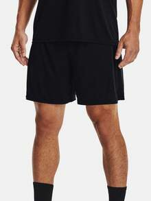 Quần đùi Bermuda phong cách bạn trai dành cho nam Quần đùi thể thao bóng đá Polyester dành cho phòng tập Boyfriend Style dành cho nam - màu đen - Xem 1