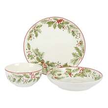 Juego De Vajilla Navideña Para 4 Personas 12piezas - Blanco - Ver 6