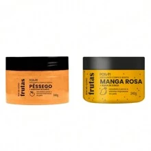 Exfoliating Soap Cream Body Moisturizer Bath PORAN Fruit Watermelon Liquid Body And Face Similar To Labotrat - 桃子+粉紅芒果 - 查看 1