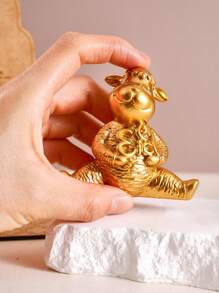 1 件创意可爱斋月装饰配件，树脂白羊手持新月和星星，适合开斋节礼物、家居装饰、派对和展示 - 彩色 - 查看 9