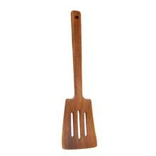 1 pieza Espátula de madera dedicada para sartén antiadherente, utensilio de cocina
