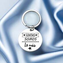 西班牙最好的朋友钥匙扣友谊礼物搞笑姐妹圣诞节生日礼物 - 銀色 - 查看 2