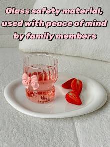 Simple And Elegant Butterfly Glass Cup! Glass Material Back To School - Multicolor - View 3