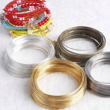 1pc Carbon Steel Memory Wire, 10/100 Coils, 4-Colors Available For DIY Jewelry Making, Multi-Strand Round Bracelets - Durable, Bendable, And Easy To Shape