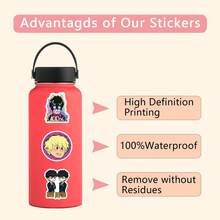 110 miếng dán Graffiti Mob Psycho 100, Graffiti hoạt hình dễ thương, Phần thưởng cho tiệc - Miếng dán sổ lưu niệm thẩm mỹ cho bình nước, máy tính xách tay, hành lý, Lựa chọn hoàn hảo để trang trí ngày lễ - Nhiều màu - Xem 7